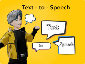 Anime voice generator tools in Krikey AI use AI Text to Speech to make anime boy and anime girl characters talk