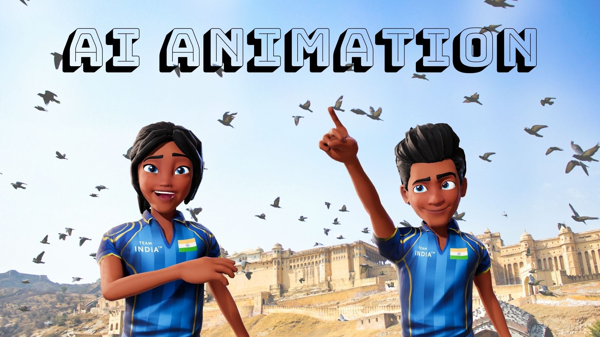 AI Animation Maker tools with animated desi cartoon characters and free online animation software