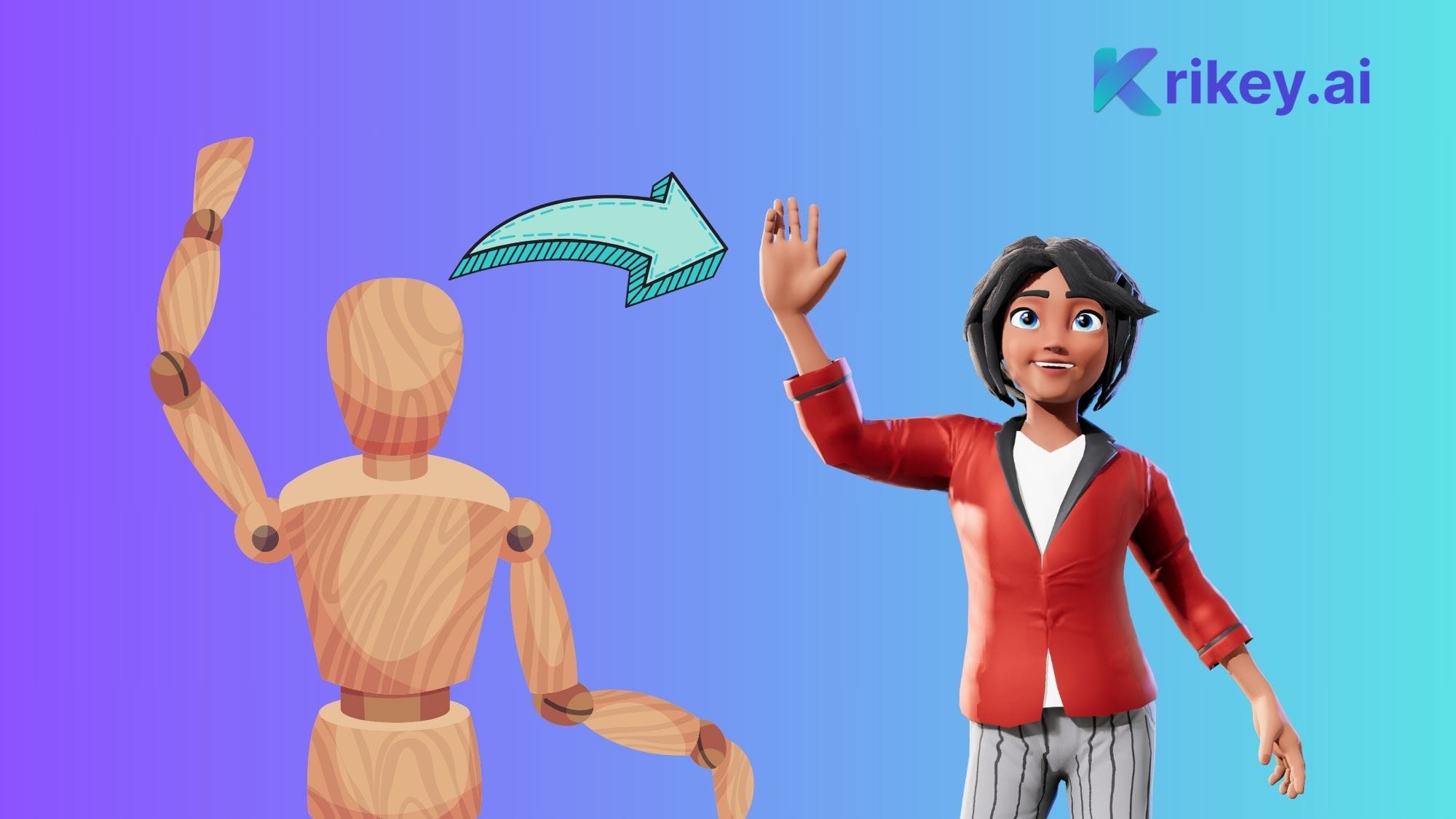 AI Rigging Animation methods and what is character rigging done by Krikey AI Animation Maker