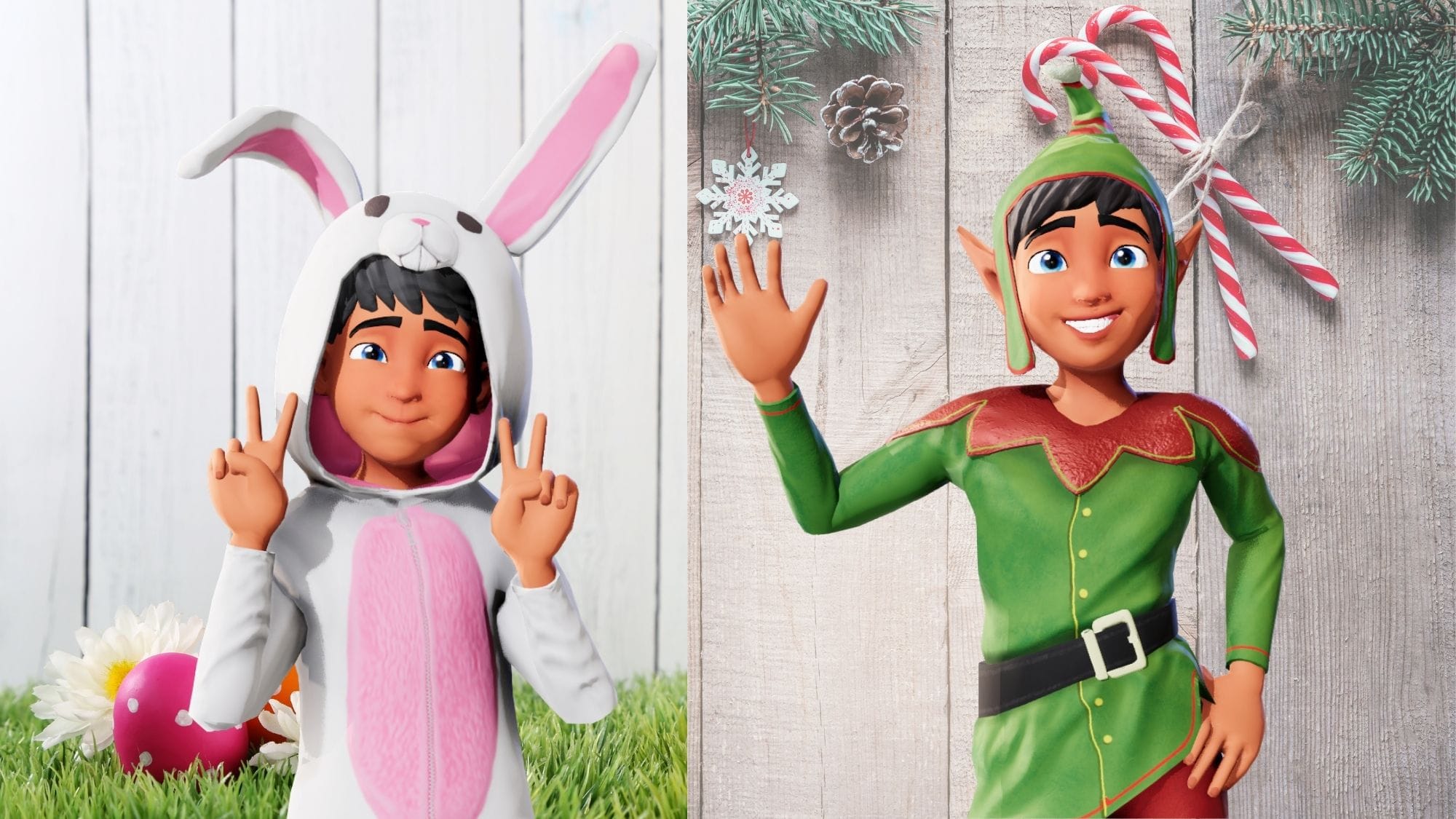 Animation Maker tools can be used for holiday digital invitations and animated videos