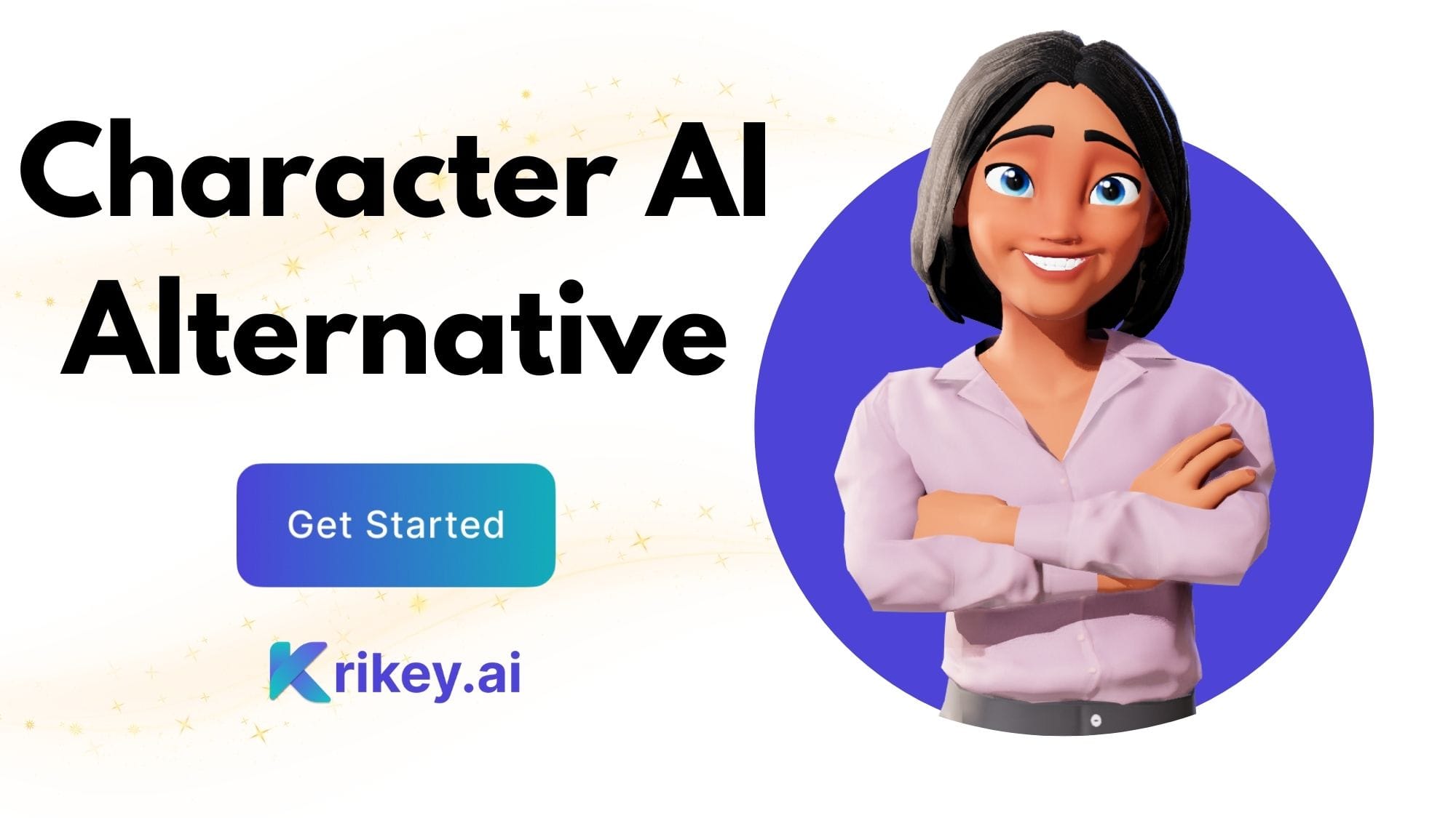 Character AI Alternative tool Krikey AI Animation Maker offers custom characters, voice AI and a video editor