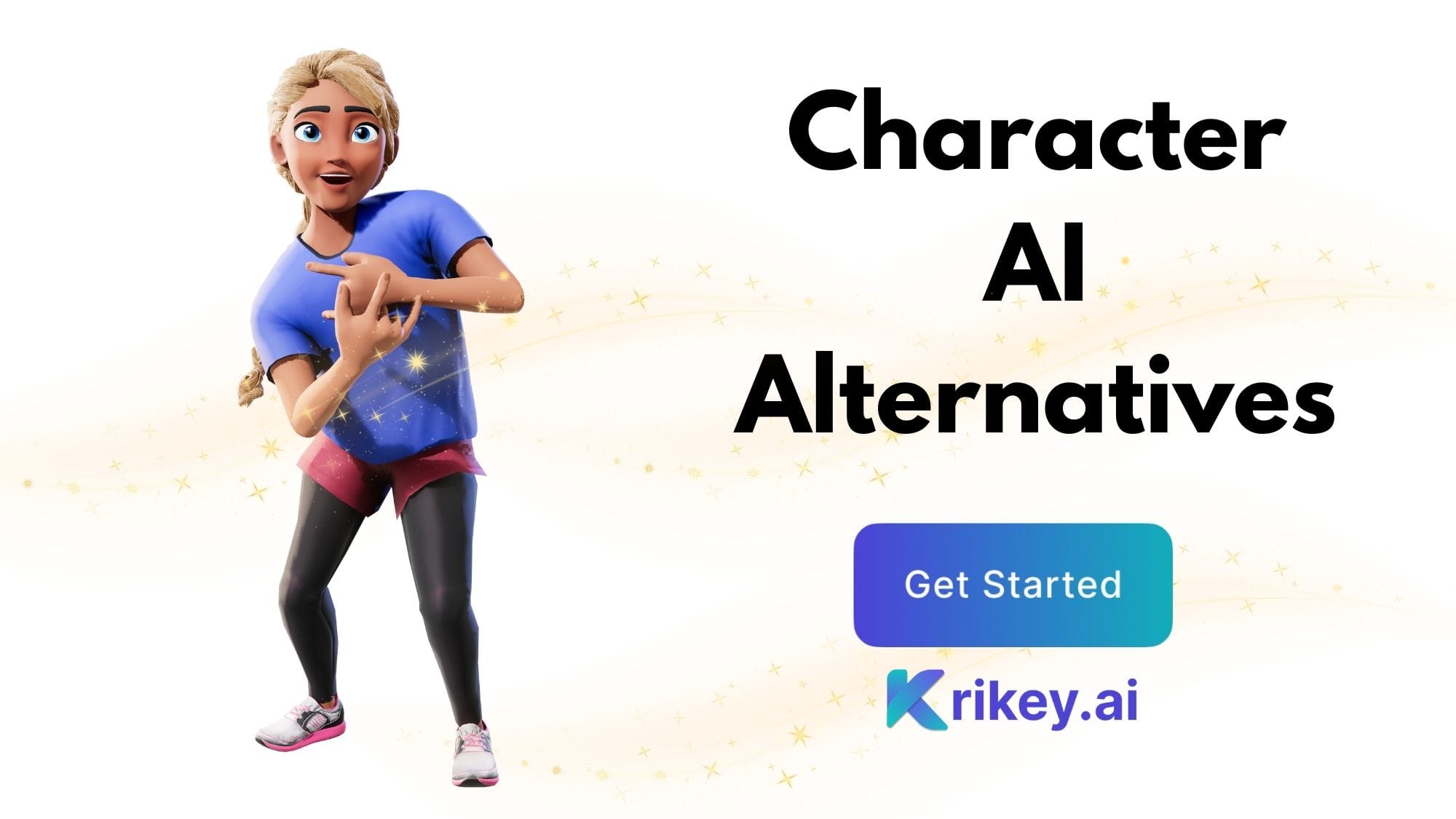 Character AI Alternative Krikey AI Animation maker enables anyone to animate a talking 3D avatar