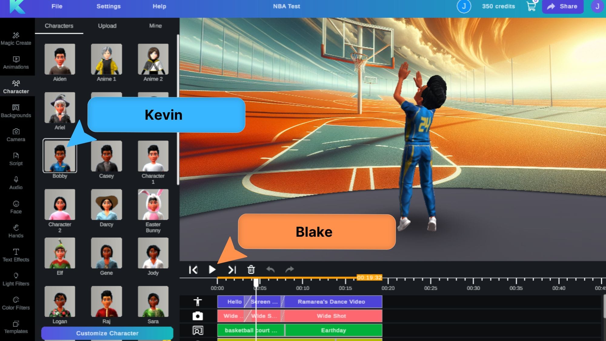 Sports Video editor tools with collaboration and AI Animation