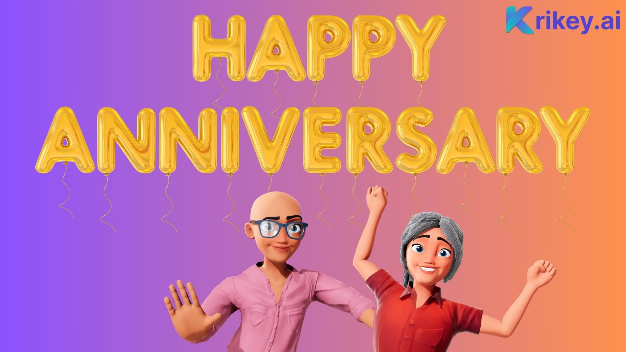 Anniversary Video Maker for company milestones, grandparents, wedding anniversaries, friendship anniversaries and more