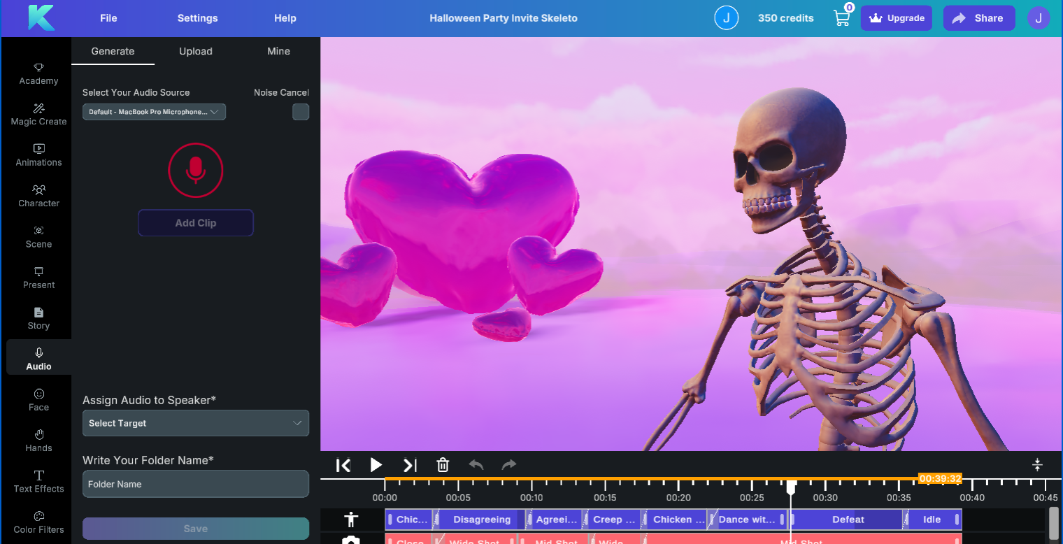 Make your own Skeleton Meme with the Krikey AI Skeleton Meme Generator with video backgrounds