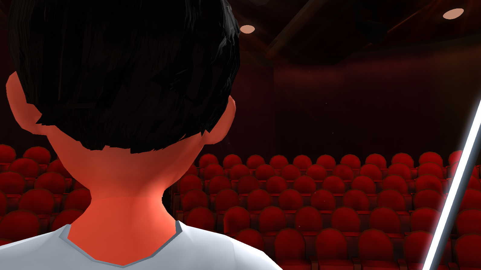 Over the shoulder shot camera angle in the Krikey AI Animation maker with animated characters