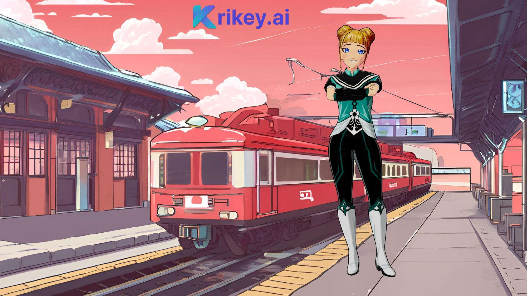 Krikey AI Convert video to animation AI Anime girls with text to speech voice AI and face animator