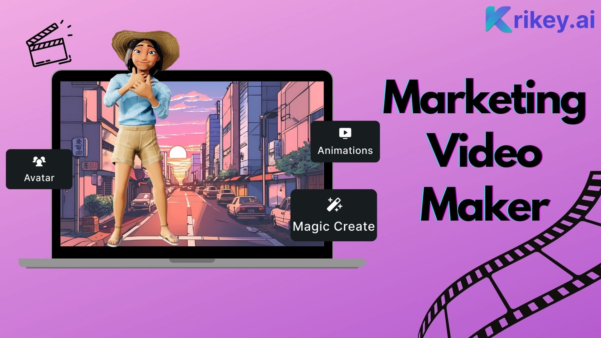 Marketing Video Maker for Video in Email Video Marketing in Krikey AI Video Editor