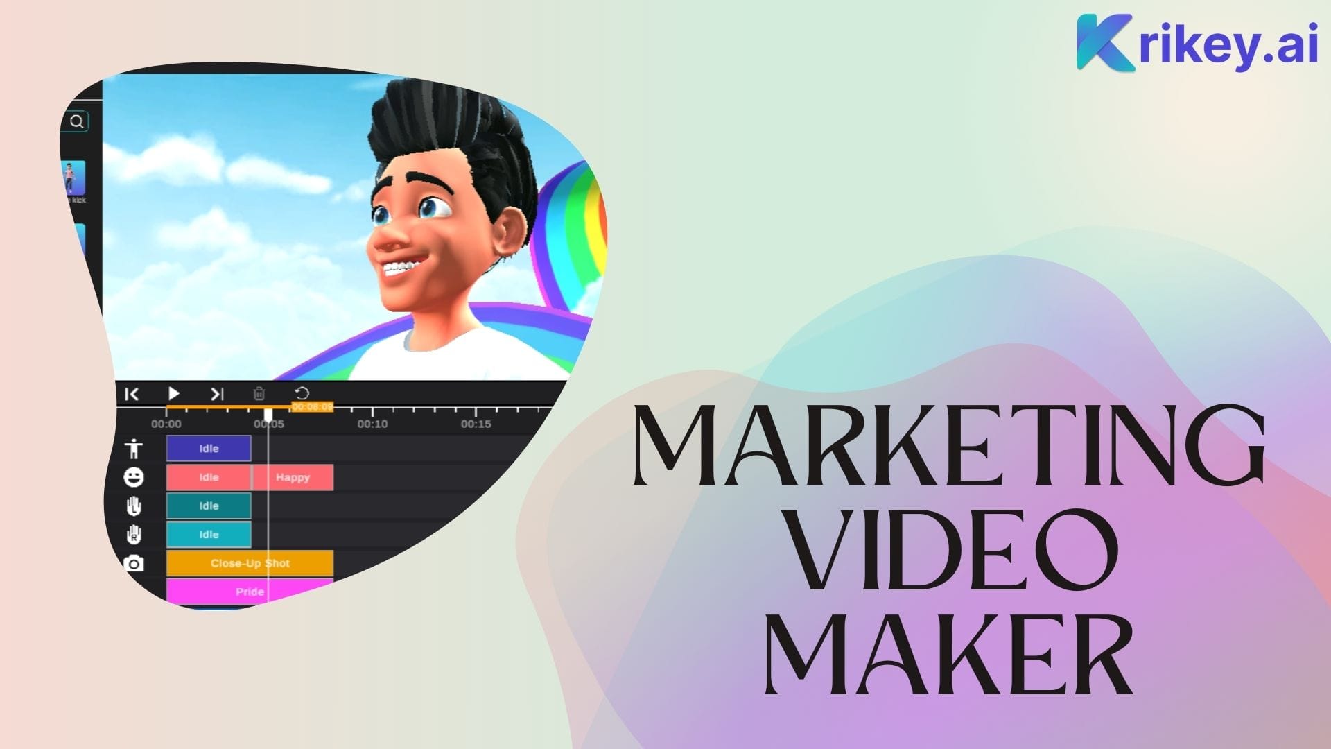 Marketing Video Maker for Social Media Video Marketing in Krikey AI Video Editor