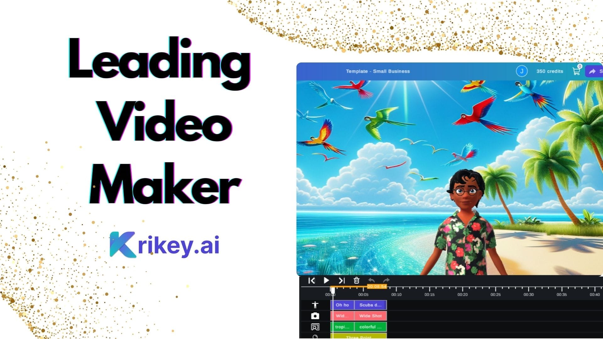 Marketing Video Maker for Ready Player Me Video Marketing in Krikey AI Video Editor