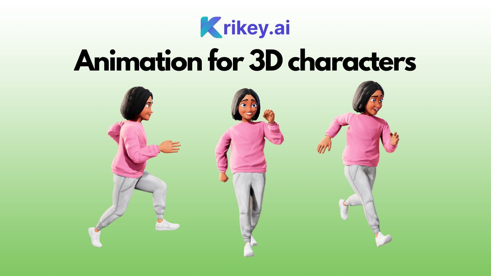 Mixamo characters ready player me alterntive in Krikey AI Video Editor