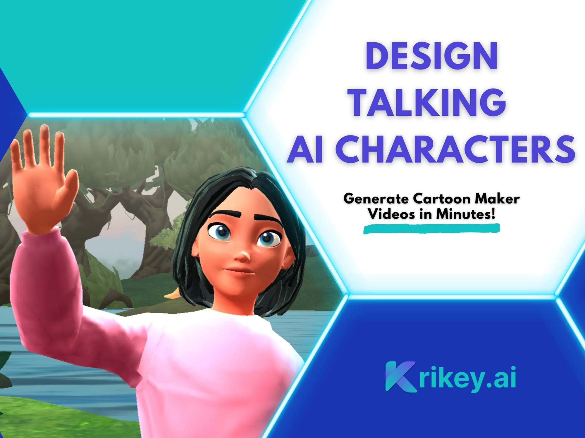 Best Canva Apps Krikey AI Animation App with cartoon characters