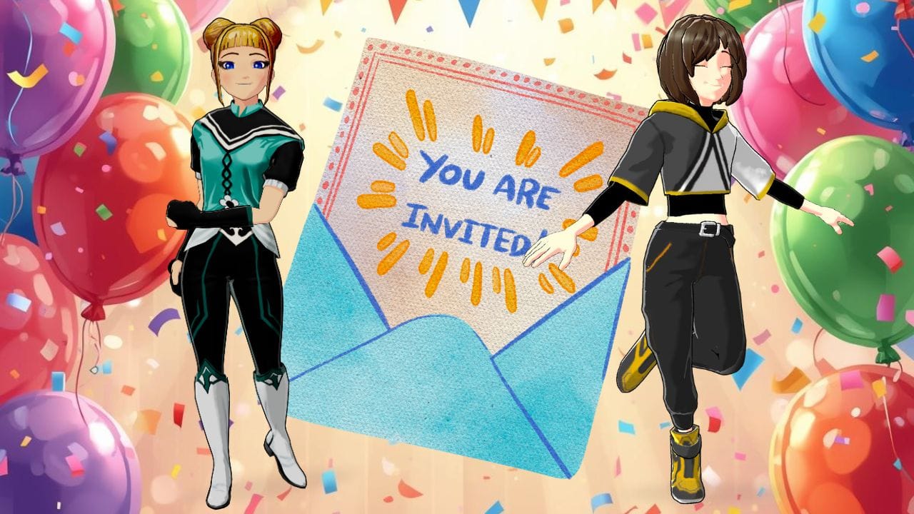 Digital Anime Birthday Cards Custom 3D Anime Greetings Personalized anime invitation with AI voice