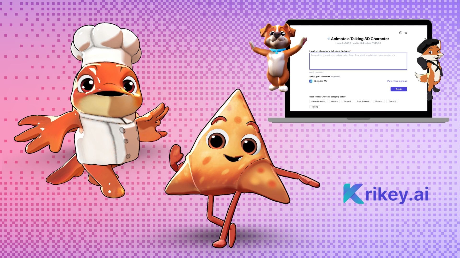 Cartoon characters showing us how to animate