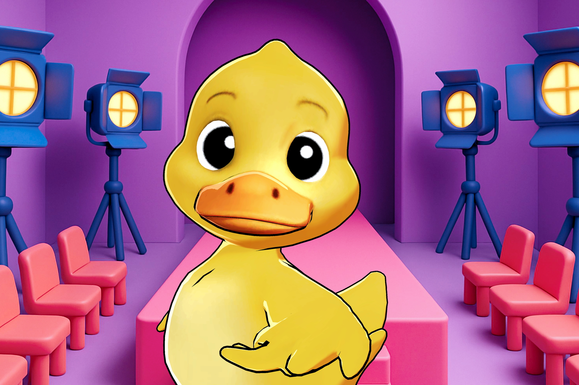 A neutral eye-level Camera Angle in the Krikey AI editor that creates a direct and relatable connection with an animated character.