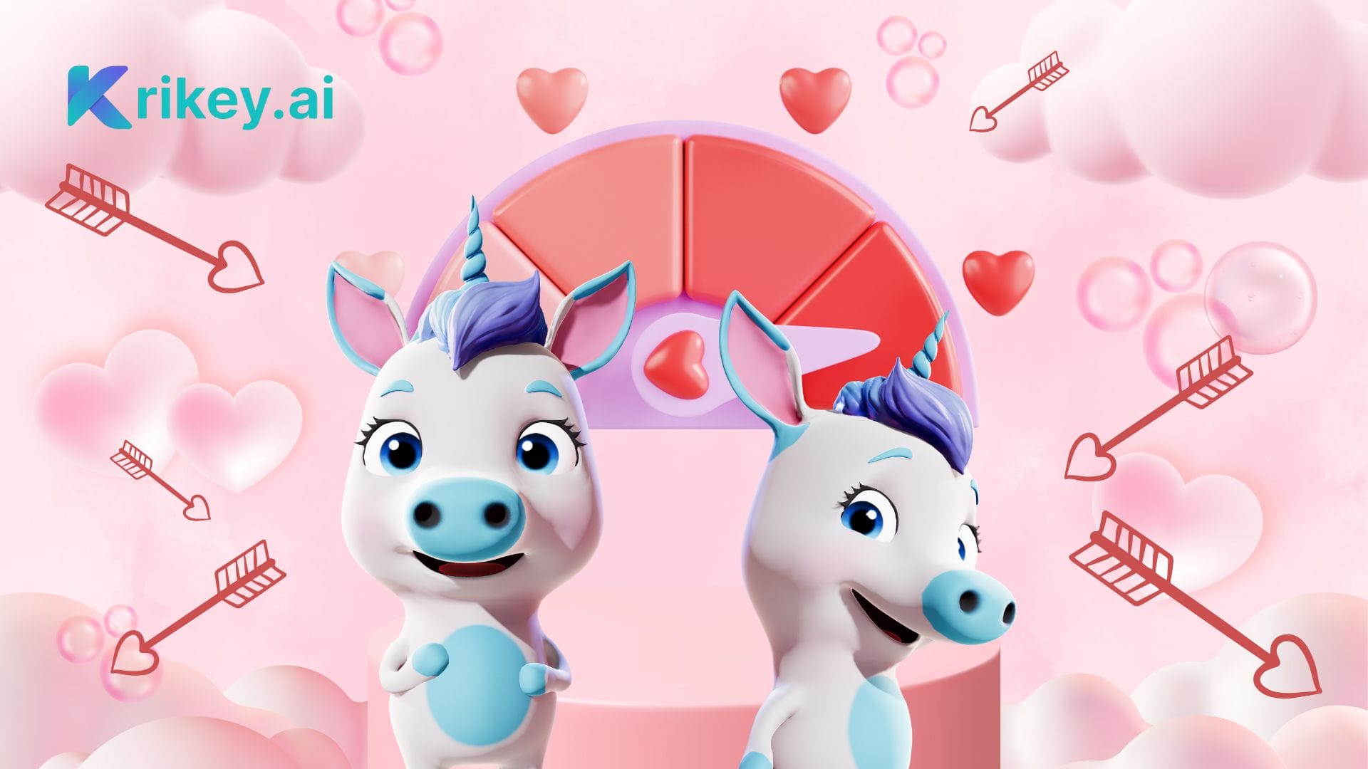 Cartoon unicorns showing how to use color and contrast when animating videos