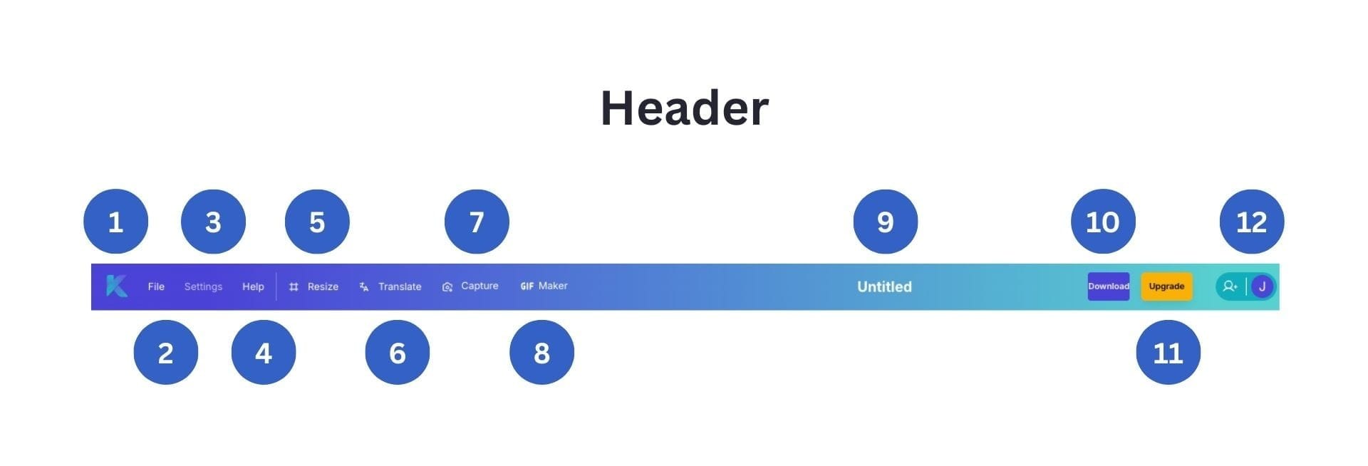 See how the Krikey Header works in the AI Animation Video Editor 
