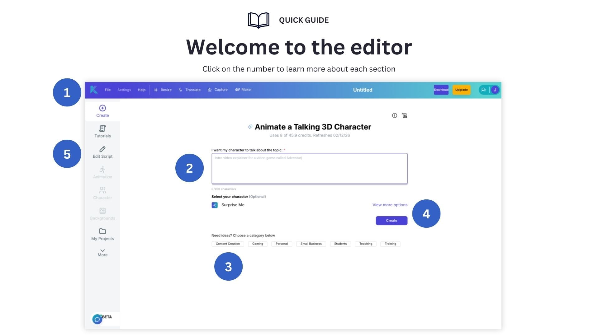Welcome to the Krikey Video Editor Quick Guide for AI Animation 