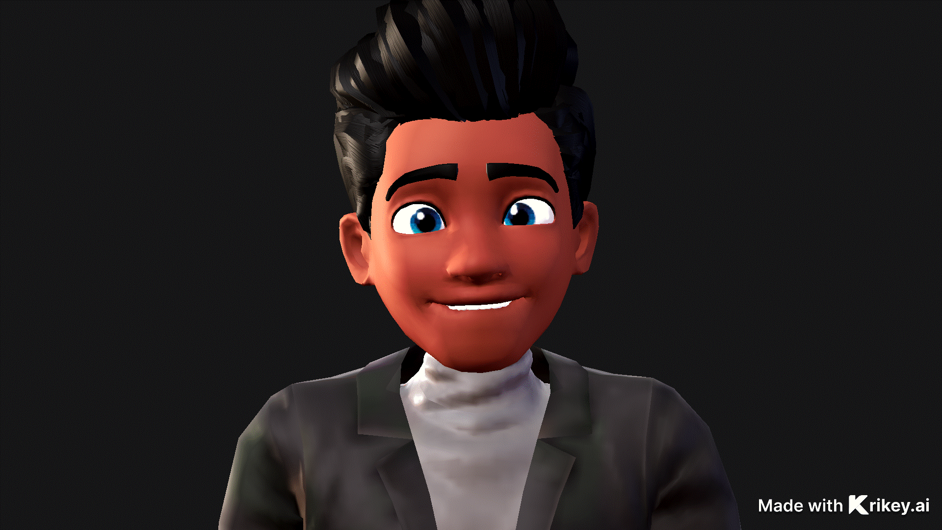 An animated character as a gif showing all the emotions that can be conveyed