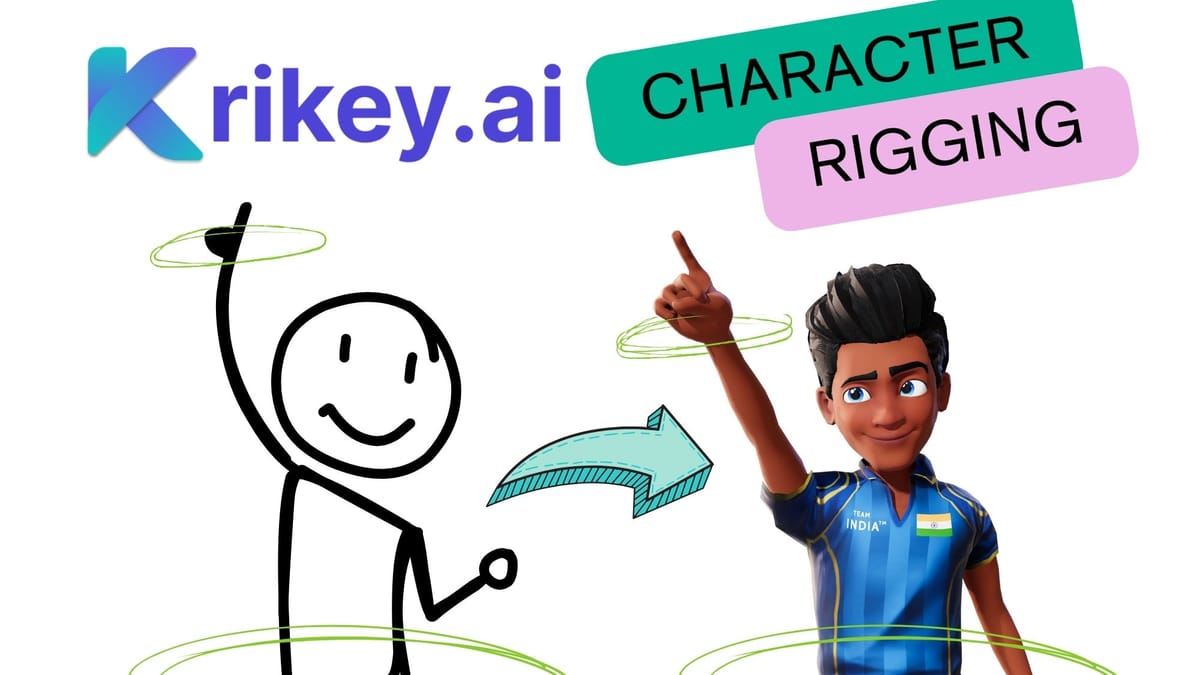 3D Character Rigging with Krikey AI tools