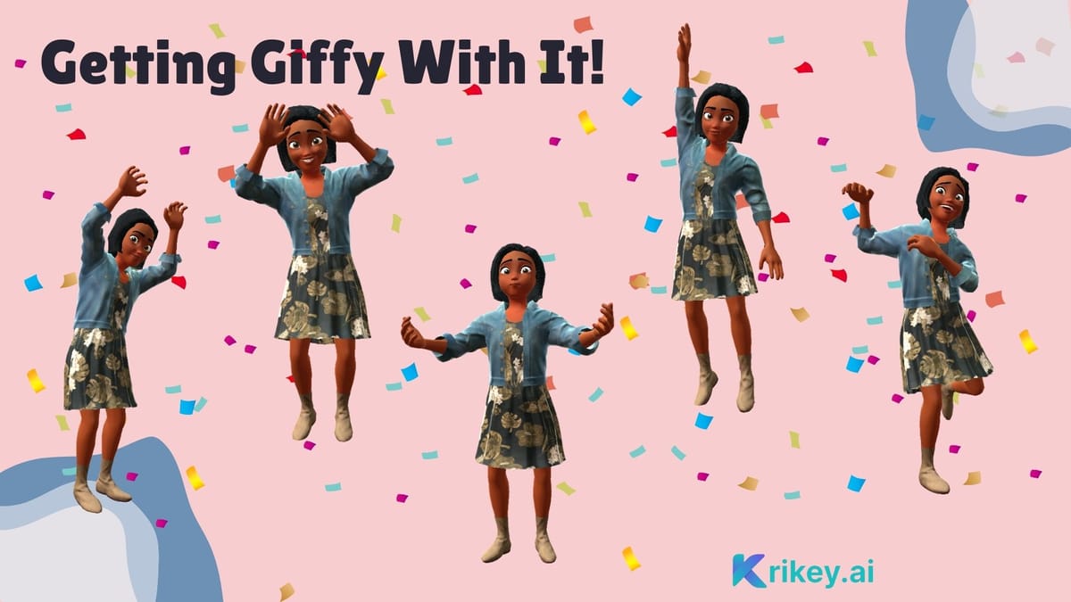 GIF Download for Krikey AI 3D GIFmaker