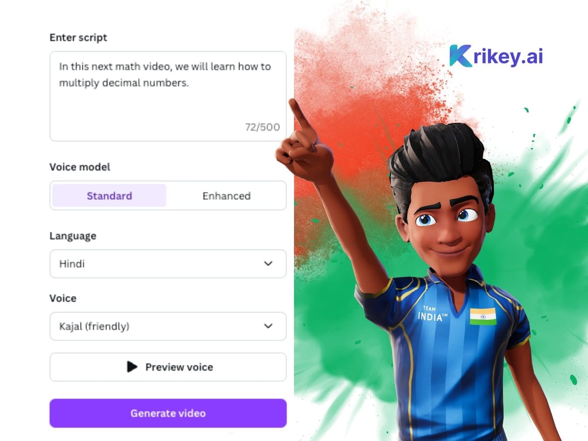 Come utilizzare l'app di animazione Krikey AI Canva
