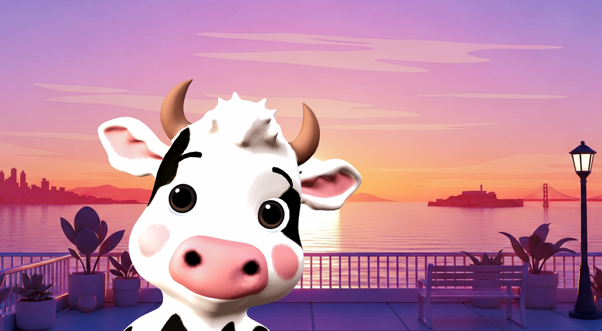 How to create cute Cow Wallpaper with a cartoon cow