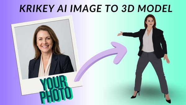 Create an Avatar of yourself using Krikey AI Animation AI Character Creator
