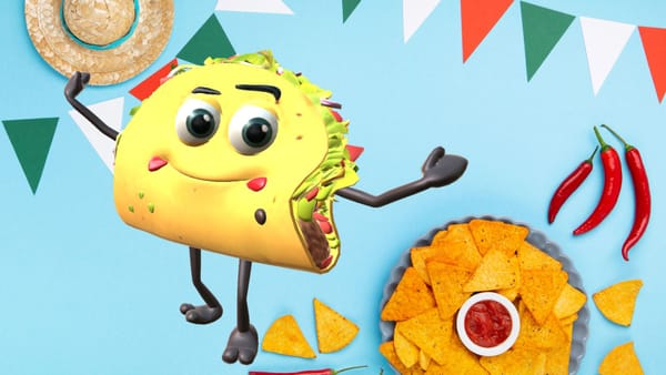 Custom cartoon taco animations for restaurant marketing and funny birthday video animations