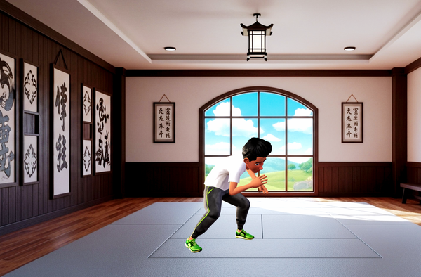 Krikey AI empowered a small business owner of a Jujitsu-inspired merch company to animate a brand mascot for social media content