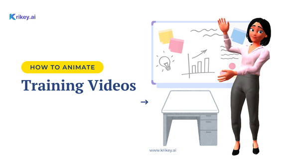 Create eye-catching training videos using Krikey AI's easy-to-use animation tools